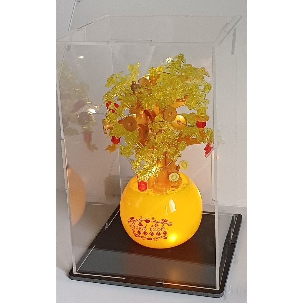 黃金萬兩 含燈光+壓克力罩