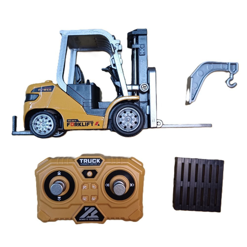 【遙控堆高機】仿真叉車玩具｜無線遙控工程車｜附托盤配件｜工程車模型｜兒童玩具-規格圖3