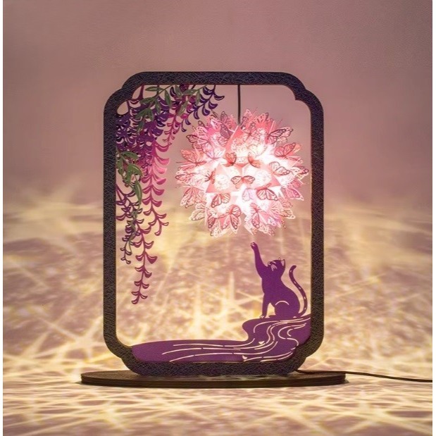 【DIY紙雕燈】多層立體紙雕｜小夜燈｜禮物｜居家擺飾／送禮首選-細節圖2