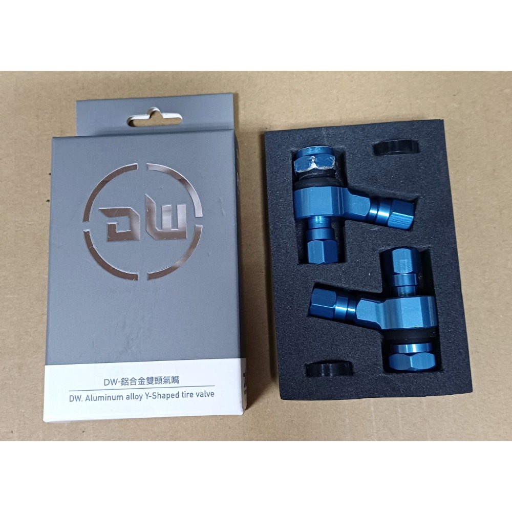 台灣製 DW-鋁合金 雙頭氣嘴 / 鋁合金氣嘴 / 金屬氣嘴 / Y型氣嘴 / 胎壓氣嘴 / 胎壓偵測器 搭配專用-規格圖1