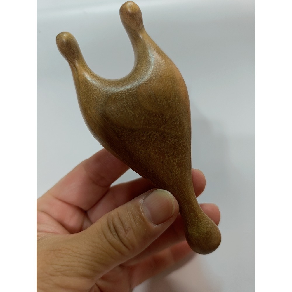 【虎達麥皂陪省團】眼部按摩棒刮鼻神器 撥筋眼周臉部鼻樑子專用 小青蛙檀木按摩金絲檀-細節圖3
