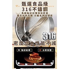 【虎達麥皂陪省團】【JUSTCOOK 廚藝寶】316不鏽鋼魚鱗鴛鴦雙耳湯鍋30公分含蓋-細節圖4