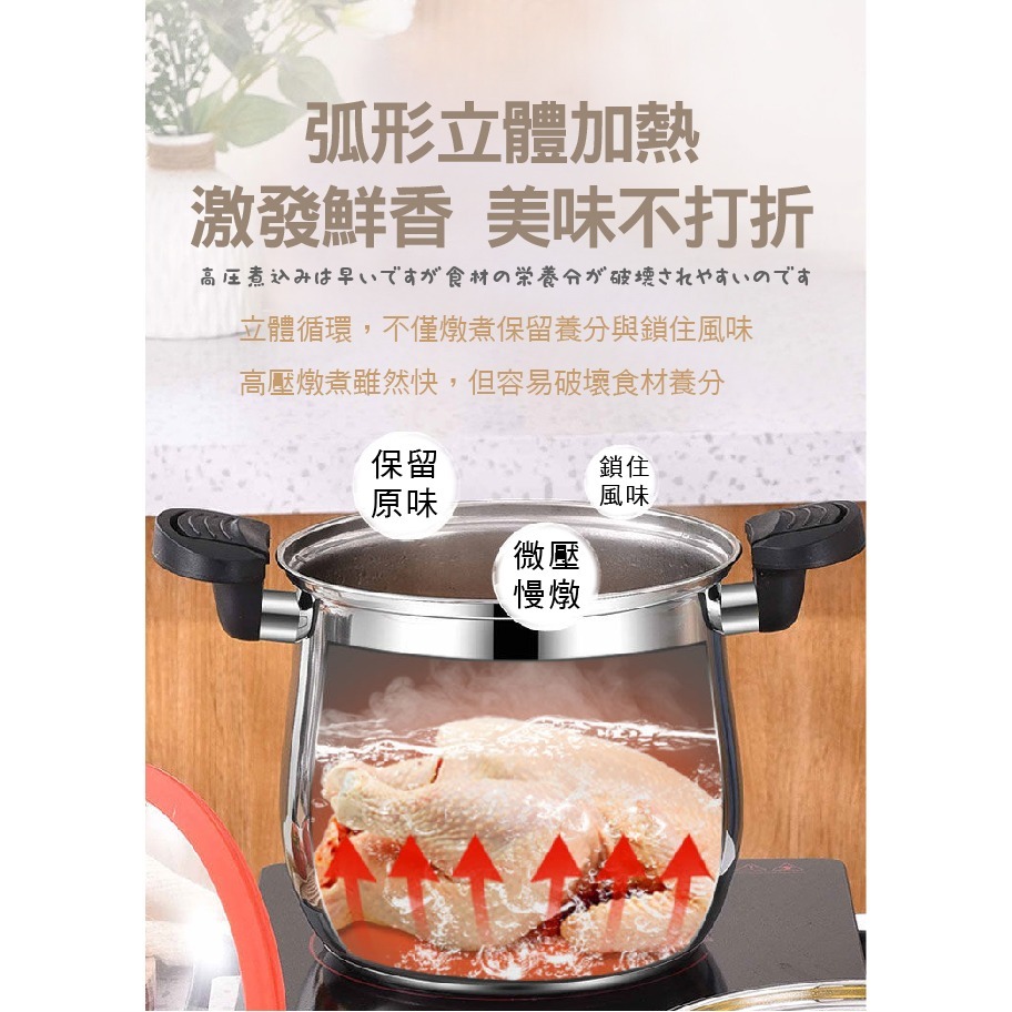 【虎達麥皂陪省團】【JUSTCOOK 廚藝寶】304不鏽鋼微壓聚能雙耳高桶湯鍋-細節圖6