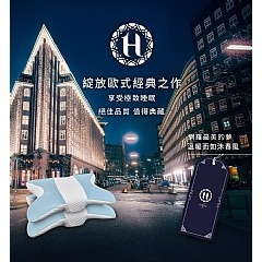 【虎達麥皂陪省團】【Hilton 希爾頓】冰涼豆黃金分區釋壓蝶型記憶枕/圓筒手提袋包裝-細節圖2