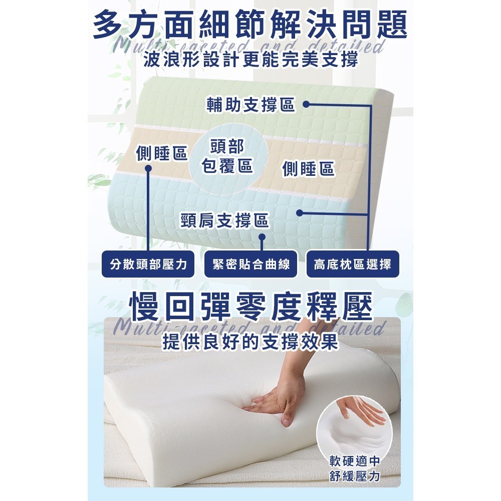 【虎達麥皂陪省團】人體工學睡眠慢回彈沉睡記憶枕-細節圖4