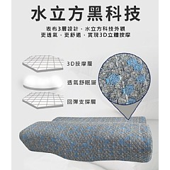 【虎達麥皂陪省團】【Hilton 希爾頓】石墨烯遠紅外線蝶型釋壓記憶枕/3D防鼾枕-細節圖8