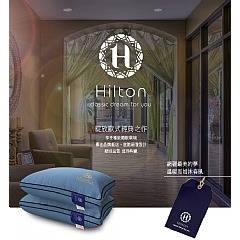 【虎達麥皂陪省團】【Hilton希爾頓】皇家頂級100支紗萊賽爾獨立筒枕(愛琴海藍)-細節圖3