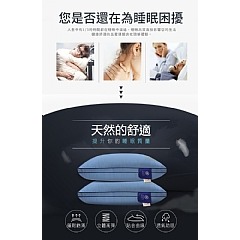 【虎達麥皂陪省團】【Hilton希爾頓】皇家頂級100支紗萊賽爾獨立筒枕(愛琴海藍)-細節圖5