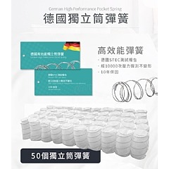 【虎達麥皂陪省團】【Hilton 希爾頓】 頂級麻藥100支紗萊賽爾獨立筒枕/寶石藍-細節圖9