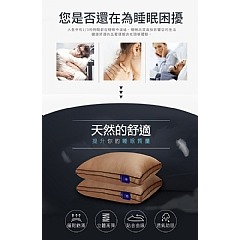 【虎達麥皂陪省團】【Hilton 希爾頓】 頂級麻藥銀離子100支紗萊賽爾獨立筒枕/卡其色-細節圖5