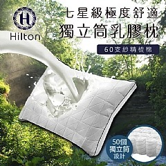 【虎達麥皂陪省團】【Hilton希爾頓】七星級極度舒適乳膠防螨獨立筒枕-細節圖2