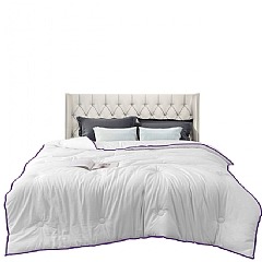 【虎達麥皂陪省團】飯店汽車旅館民宿日租客房專用/天然水鳥羽毛四季薄被2.5公斤/冷氣被/涼被/能量被-細節圖8