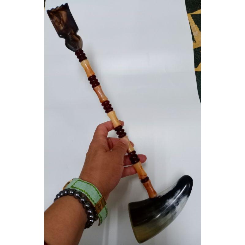 【虎達麥皂陪省團】現貨 快速出貨 台灣出貨 按摩梳 點穴 指壓器 牛角 按摩 牛角梳 刮痧-細節圖4
