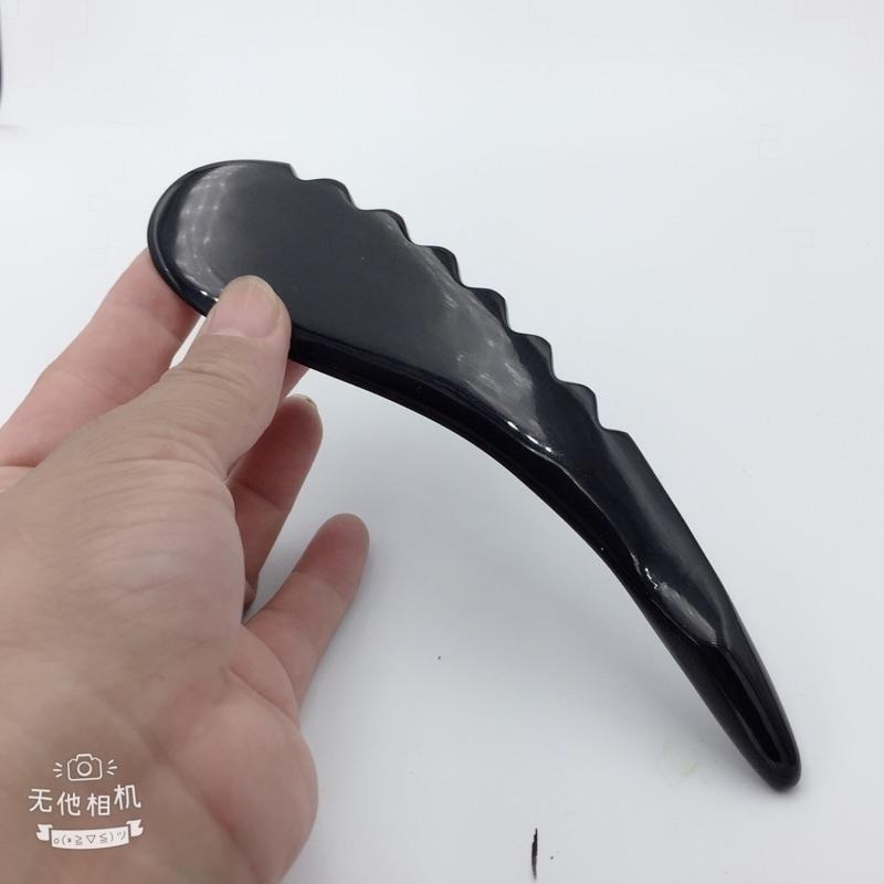 【虎達麥皂陪省團現貨 台灣出貨 黑水牛角  頭部保健 點穴 牛角製品 指壓器 牛角 按摩 牛角梳 刮痧 精品 梳子-細節圖2