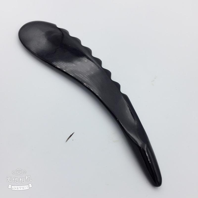 【虎達麥皂陪省團現貨 台灣出貨 黑水牛角  頭部保健 點穴 牛角製品 指壓器 牛角 按摩 牛角梳 刮痧 精品 梳子-細節圖4