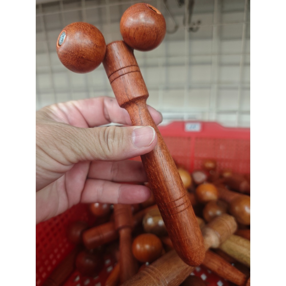 【虎達麥皂陪省團】現貨/快速出貨/原木小滾輪按摩器-細節圖4