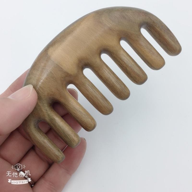 【虎達麥皂陪省團】巴拉圭綠檀梳 經絡按摩梳  原木梳 綠檀梳 按摩梳  按摩梳 南美綠檀 手工綠檀梳 原木梳 綠檀梳-細節圖2