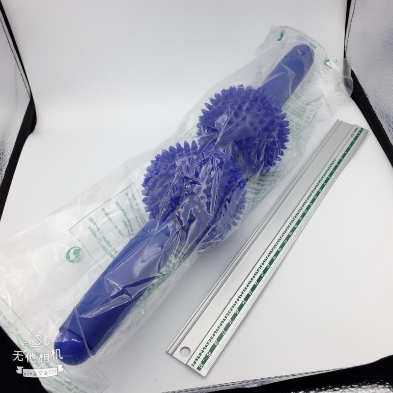 【虎達麥皂陪省團】現貨 兩滾輪 專利雙滾輪 刺球按摩棒 背部頸部按摩器 指壓瑜珈棒 按摩身體滾輪棒 瑜伽-細節圖2