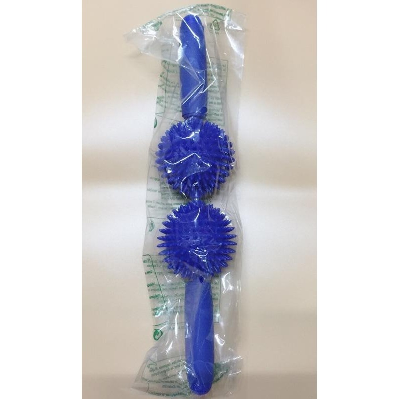 【虎達麥皂陪省團】現貨 兩滾輪 專利雙滾輪 刺球按摩棒 背部頸部按摩器 指壓瑜珈棒 按摩身體滾輪棒 瑜伽-細節圖3