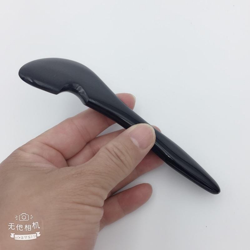 【虎達麥皂陪省團】現貨/黑牛角/牛角按摩棒/美容筆/13公分-細節圖3