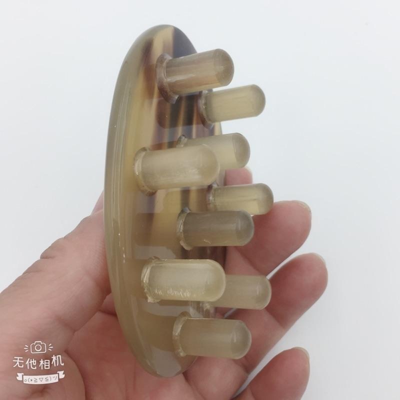 【虎達麥皂陪省團】現貨/花牛角/花牛角按摩棒/牛角盤 刮痧 養生 按摩板 美體 美容 不鏽鋼刮痧按摩器 艾草薰香-細節圖5