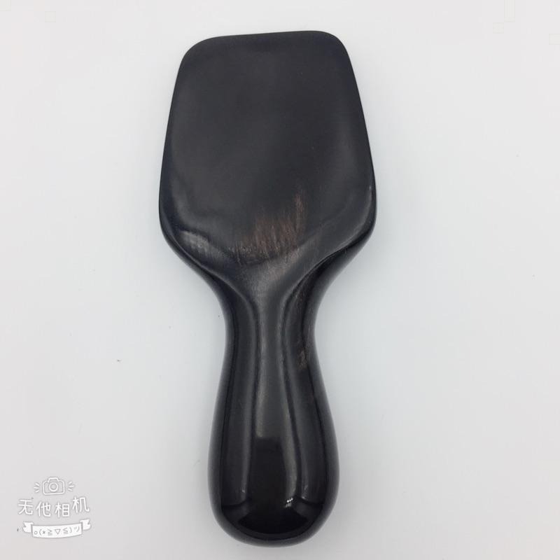 【虎達麥皂陪省團】現貨/黑牛角/牛角棒/按摩棒/畚箕形刮痧器 刮痧 養生 按摩板 美體 美容-細節圖4