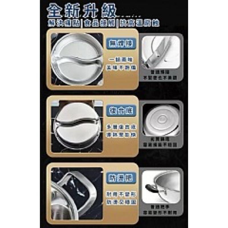 【虎達麥皂陪省團】【JUSTCOOK 廚藝寶】316不鏽鋼鴛鴦雙耳湯鍋32公分含蓋-細節圖5