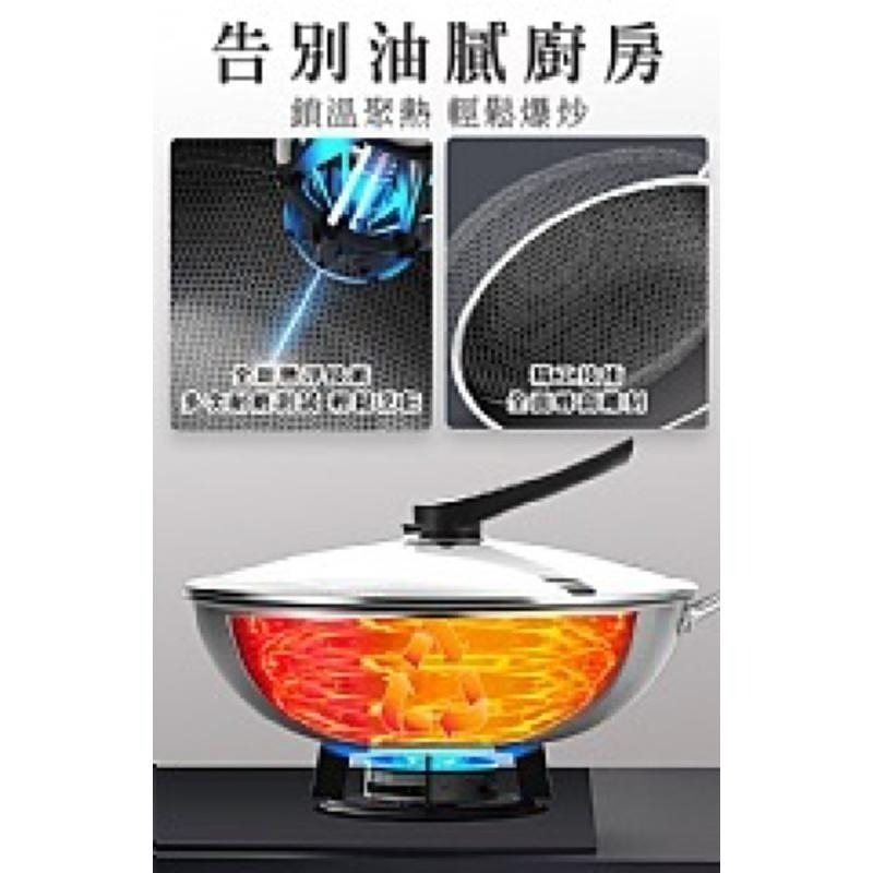 【虎達麥皂陪省團】廚藝寶德國304不鏽鋼蜂巢式複合金不沾炒鍋 (台灣製造/32公分)-細節圖3