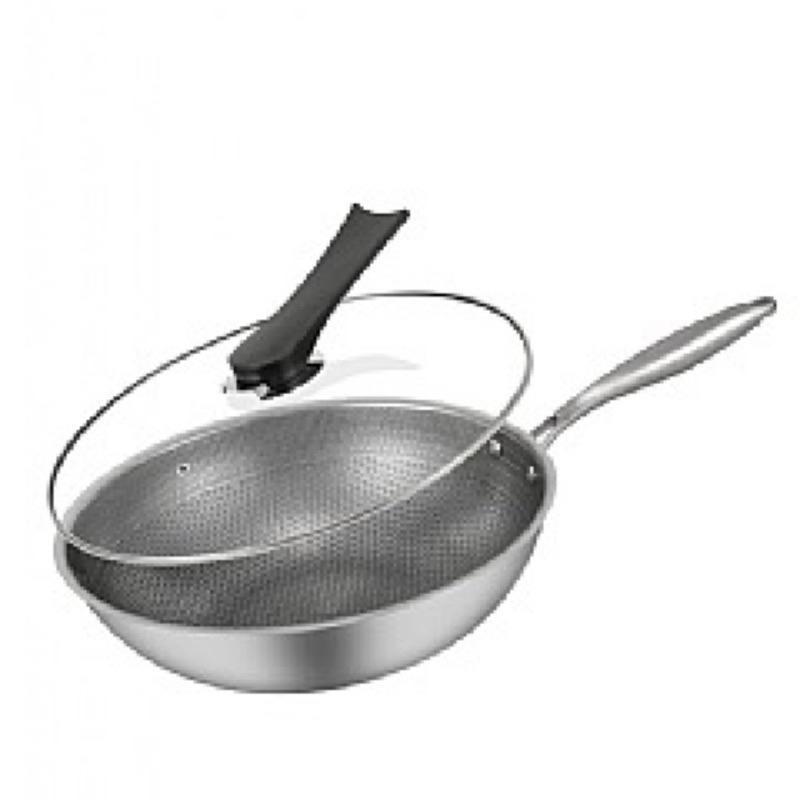 【虎達麥皂陪省團】廚藝寶德國304不鏽鋼蜂巢式複合金不沾炒鍋 (台灣製造/32公分)-細節圖7