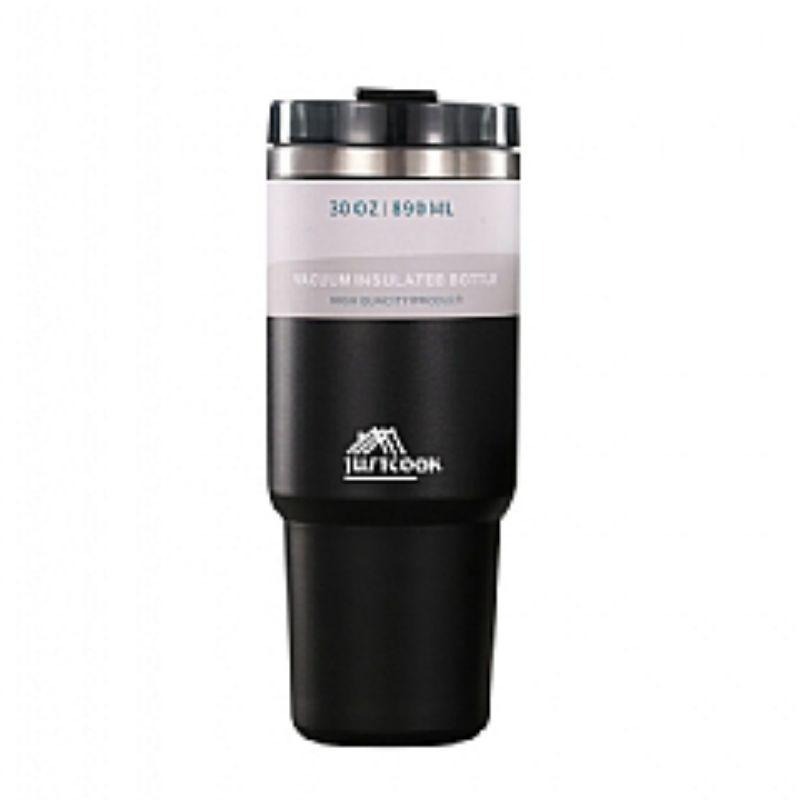 【虎達麥皂陪省團】宅配/【JUSTCOOK 廚藝寶】304不鏽鋼雙層冰霸保溫保冷杯890ml-細節圖5