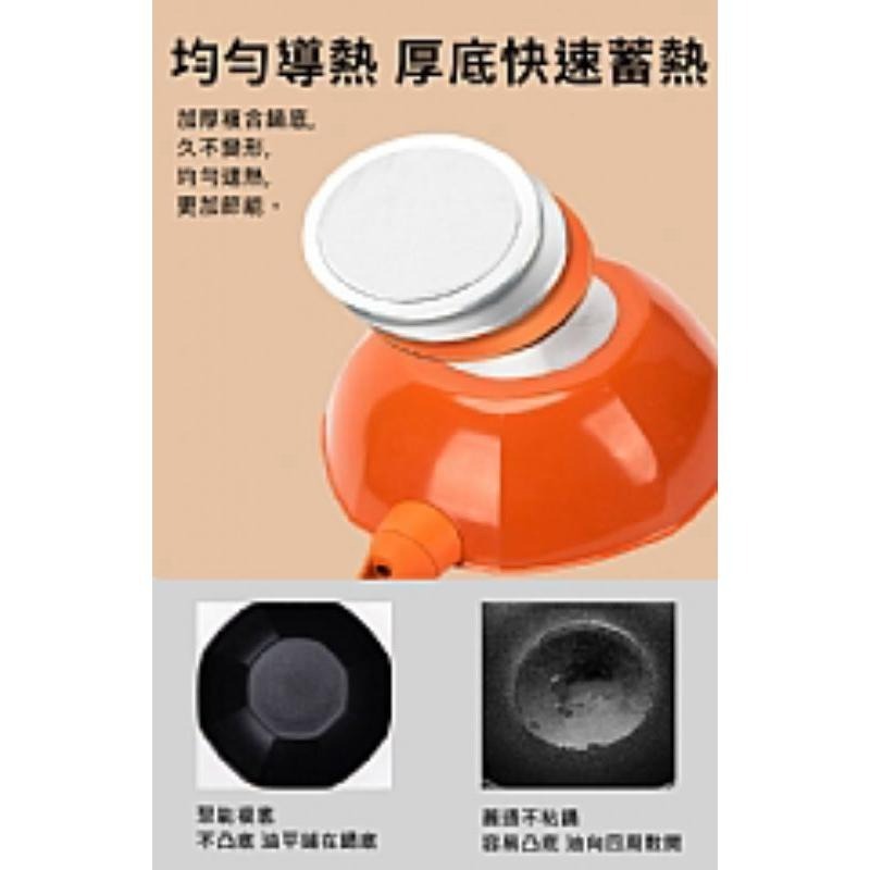 【虎達麥皂陪省團】宅配/歐風時尚八角耐磨晶粒不沾炒鍋30公分(含蓋)-細節圖7