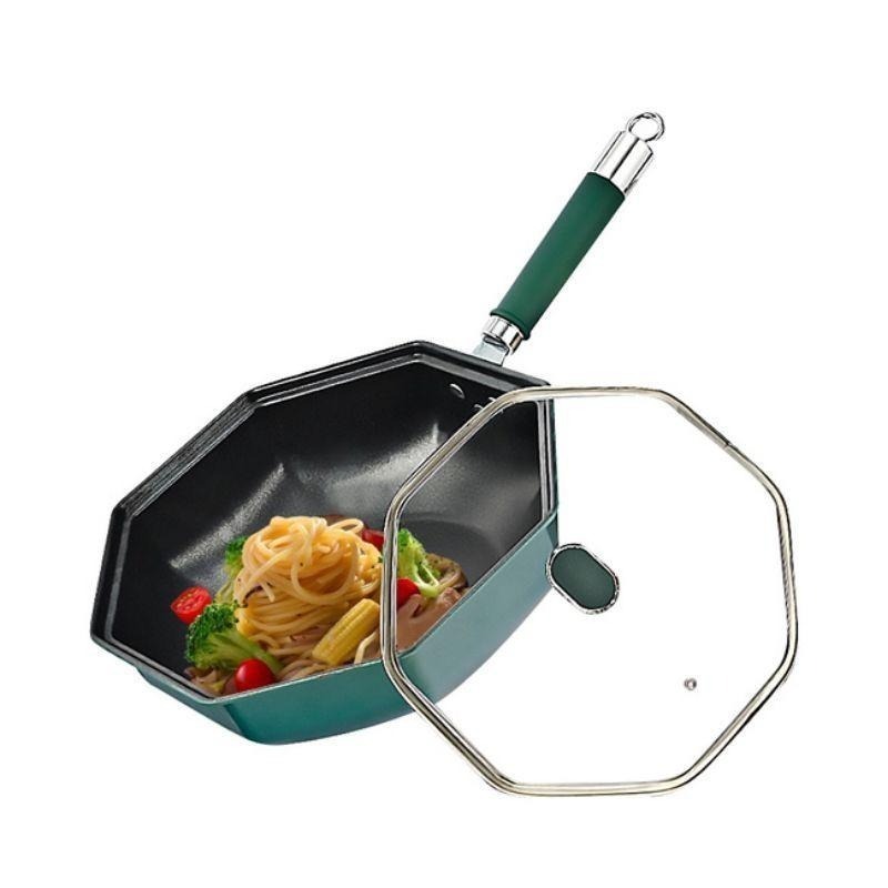 【虎達麥皂陪省團】宅配/鑽石八角麥飯石多功能30CM深炒鍋-細節圖4