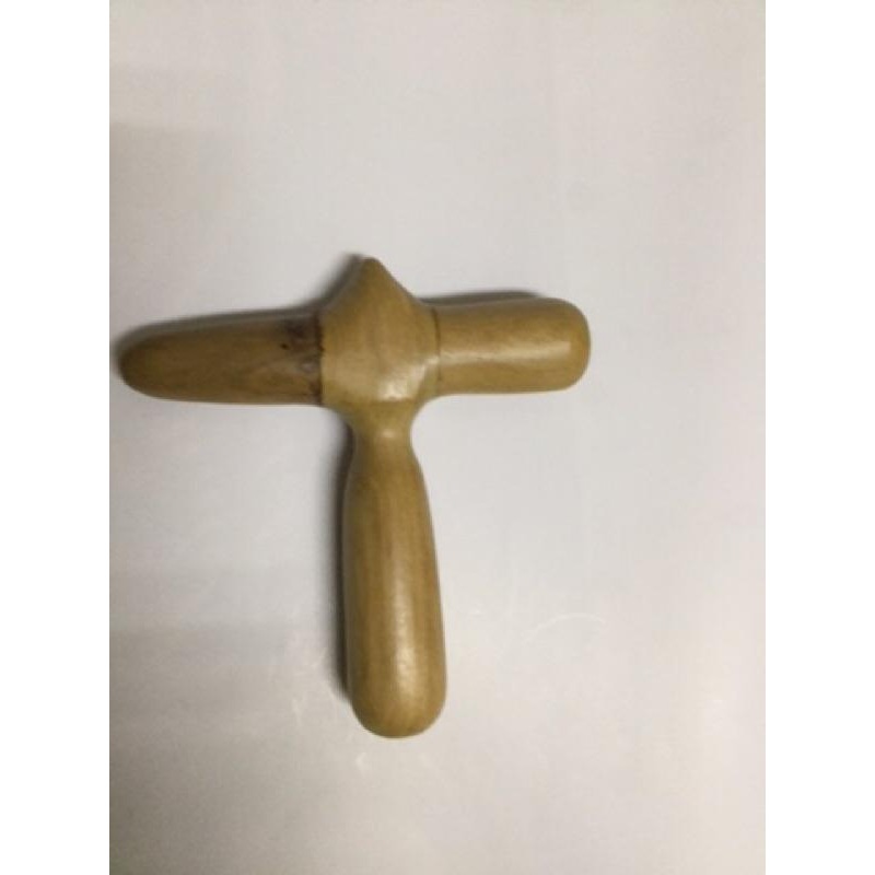 【虎達麥皂陪省團】梢楠木十字按摩器 原木按摩棒-細節圖3