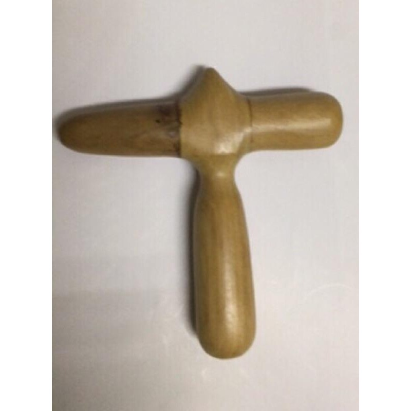 【虎達麥皂陪省團】梢楠木十字按摩器 原木按摩棒-細節圖6