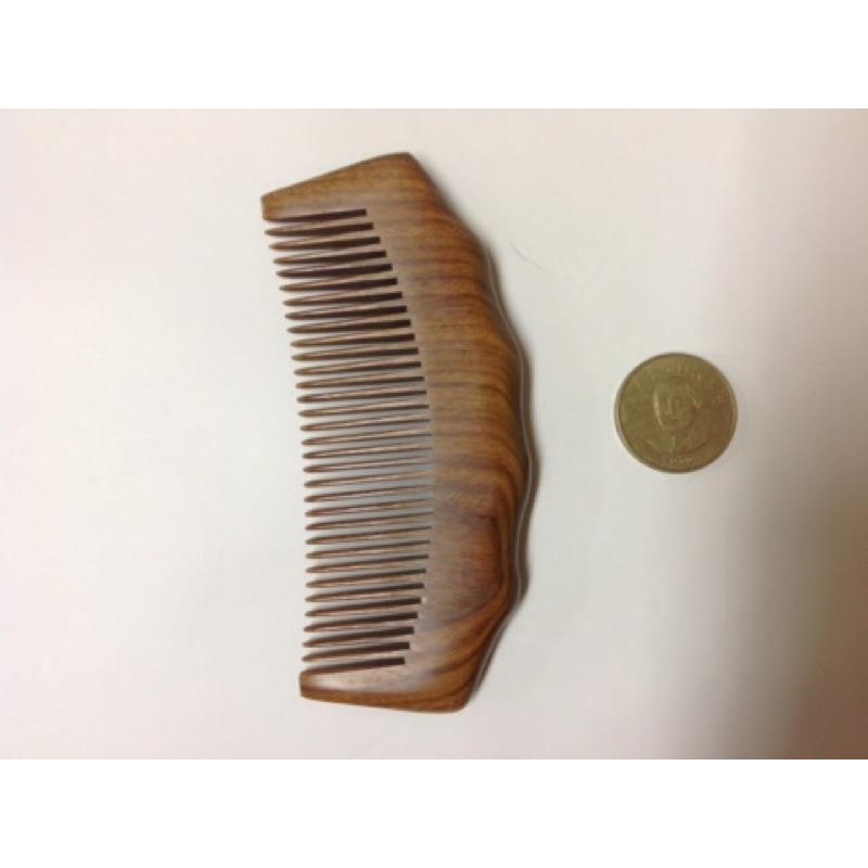 【虎達麥皂陪省團】綠檀木 原木 梳子-細節圖2