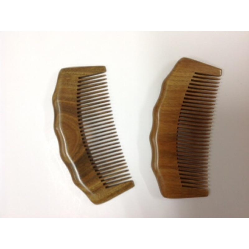 【虎達麥皂陪省團】綠檀木 原木 梳子-細節圖3