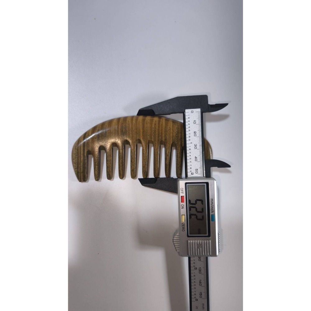 【虎達麥皂陪省團】綠檀梳 原木梳子 梳子 按摩梳-細節圖6