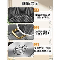 【虎達麥皂陪省團】【A+COOK A級料理】蜂巢式316不鏽鋼雙耳湯鍋-細節圖8
