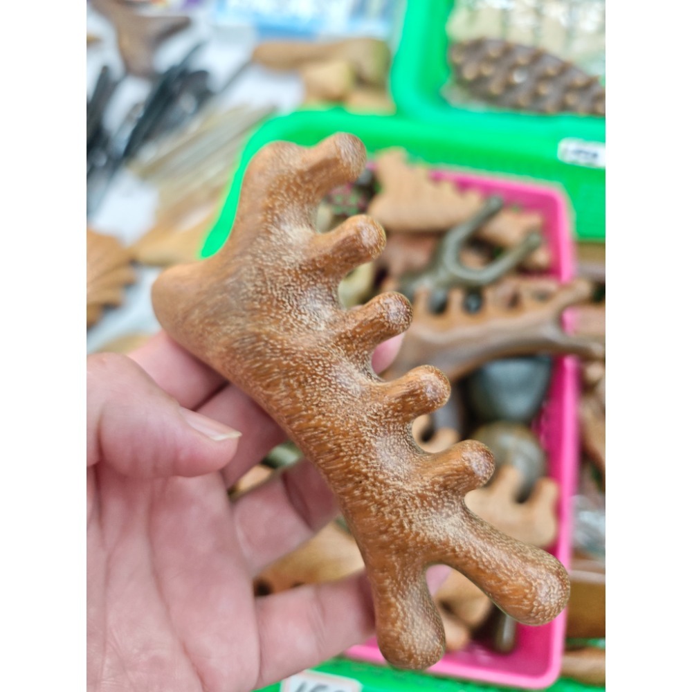 【虎達麥皂陪省團】金絲檀按摩梳 原木按摩-細節圖2