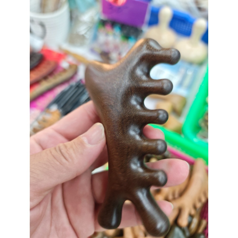 【虎達麥皂陪省團】金絲檀按摩梳 原木按摩-細節圖4