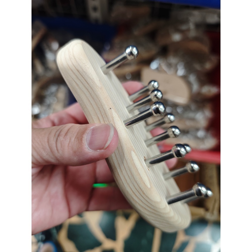 【虎達麥皂陪省團】台灣製造 原木11丁 按摩梳-細節圖2