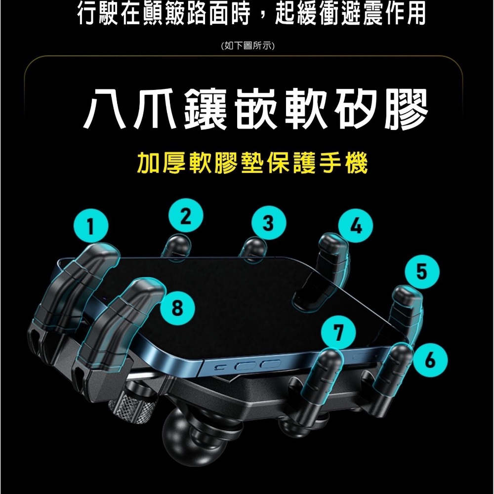 「寵愛有家」新品上市🔥ME26黑鷹手機架/機車手機架/減震/防盜-細節圖4