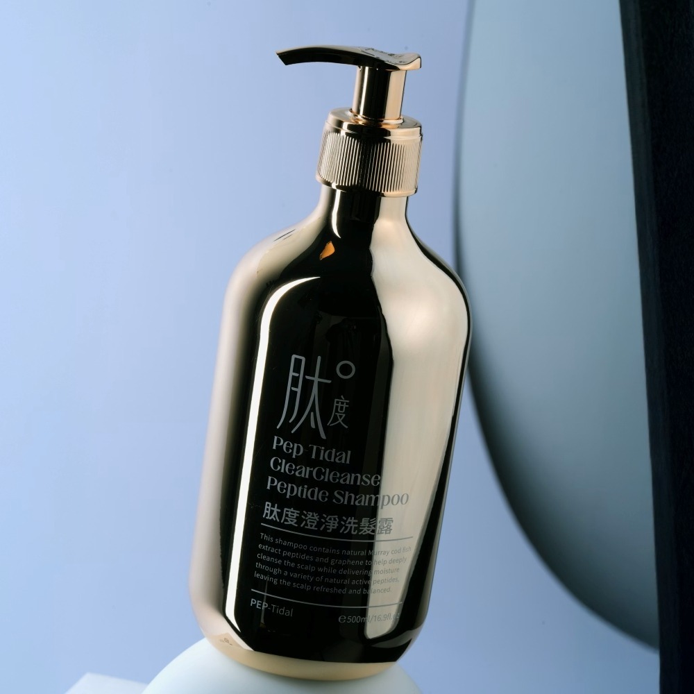 【肽度】澄淨洗髮露（500ml）_專利胜肽小分子與石墨烯導入科技 讓頭髮柔鬆-細節圖2