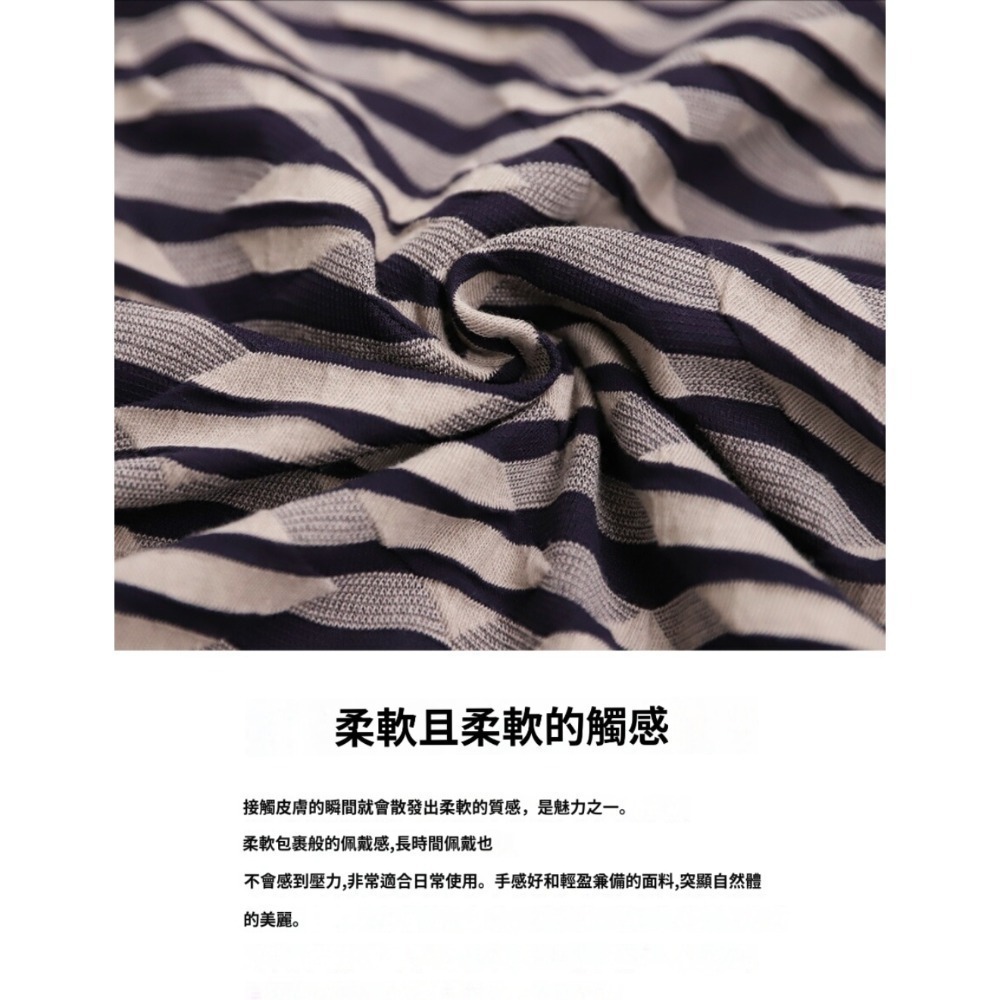 ❤️J.shop❤️現貨▪︎日單ANTIQUA夏秋波紋條紋A字裙*海軍藍#PA-03773-細節圖3