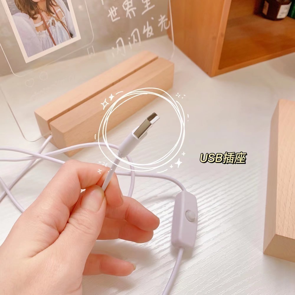 【現貨折扣】透明壓克力發光記事板(送白色筆) 留言板 記事板 寫字板 發光記事板 壓克力留言板 小夜燈 備忘錄 聖誕禮物-細節圖9