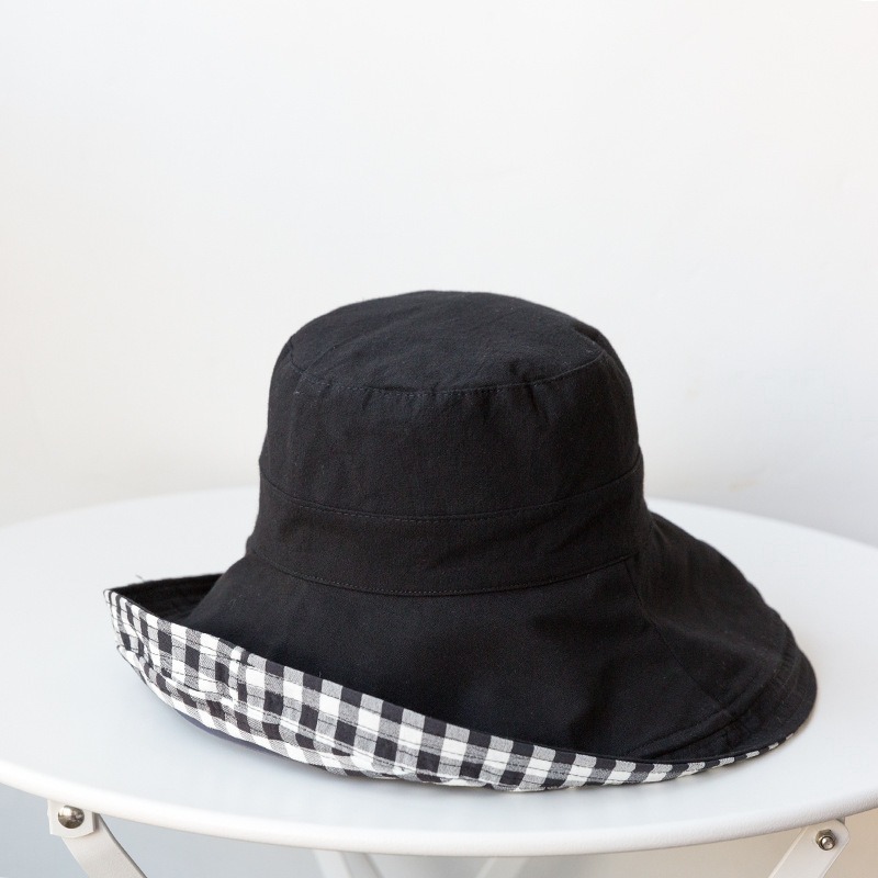 【台灣現貨】雙面大帽簷遮陽帽 雙面漁夫帽 防曬帽 雙面帽 大帽邊 漁夫帽 帽子 遮陽帽 雙面可戴 防曬必備 戶外防曬-細節圖3