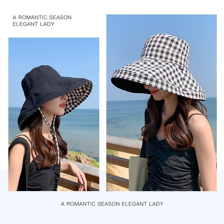 【台灣現貨】雙面大帽簷遮陽帽 雙面漁夫帽 防曬帽 雙面帽 大帽邊 漁夫帽 帽子 遮陽帽 雙面可戴 防曬必備 戶外防曬-細節圖5