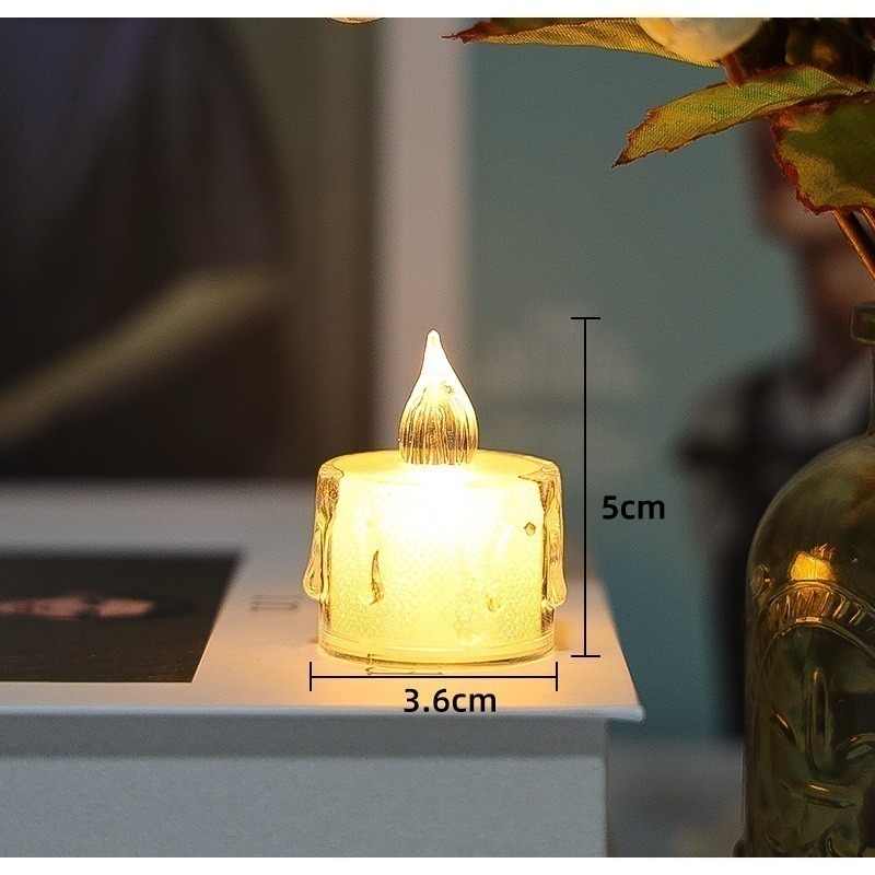 【台灣現貨】LED仿真蠟燭燈 電子蠟燭 仿真蠟燭 小夜燈 氛圍燈 蠟燭燈 LED蠟燭 氣氛蠟燭 求婚佈置 聖誕節 佈置-細節圖10