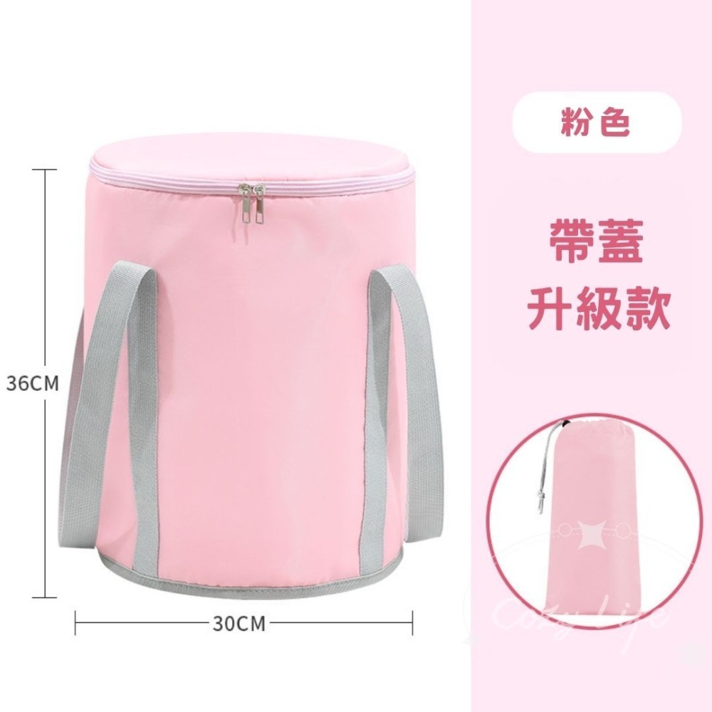 【台灣現貨】加蓋摺疊泡腳桶 折疊泡腳桶 折疊泡腳袋 折疊泡腳盆 泡腳袋 足浴袋 足浴桶 泡腳桶 便攜泡腳桶 摺疊水桶-規格圖11