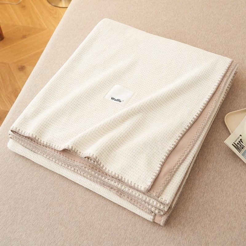 【台灣現貨】華夫格絨毛毯 午睡毯 保暖毯 懶人毯 沙發毯 空調毯 冷氣毯 露營毯 車用毯 四季毯 毛毯 毯子 被子 蓋毯-細節圖9